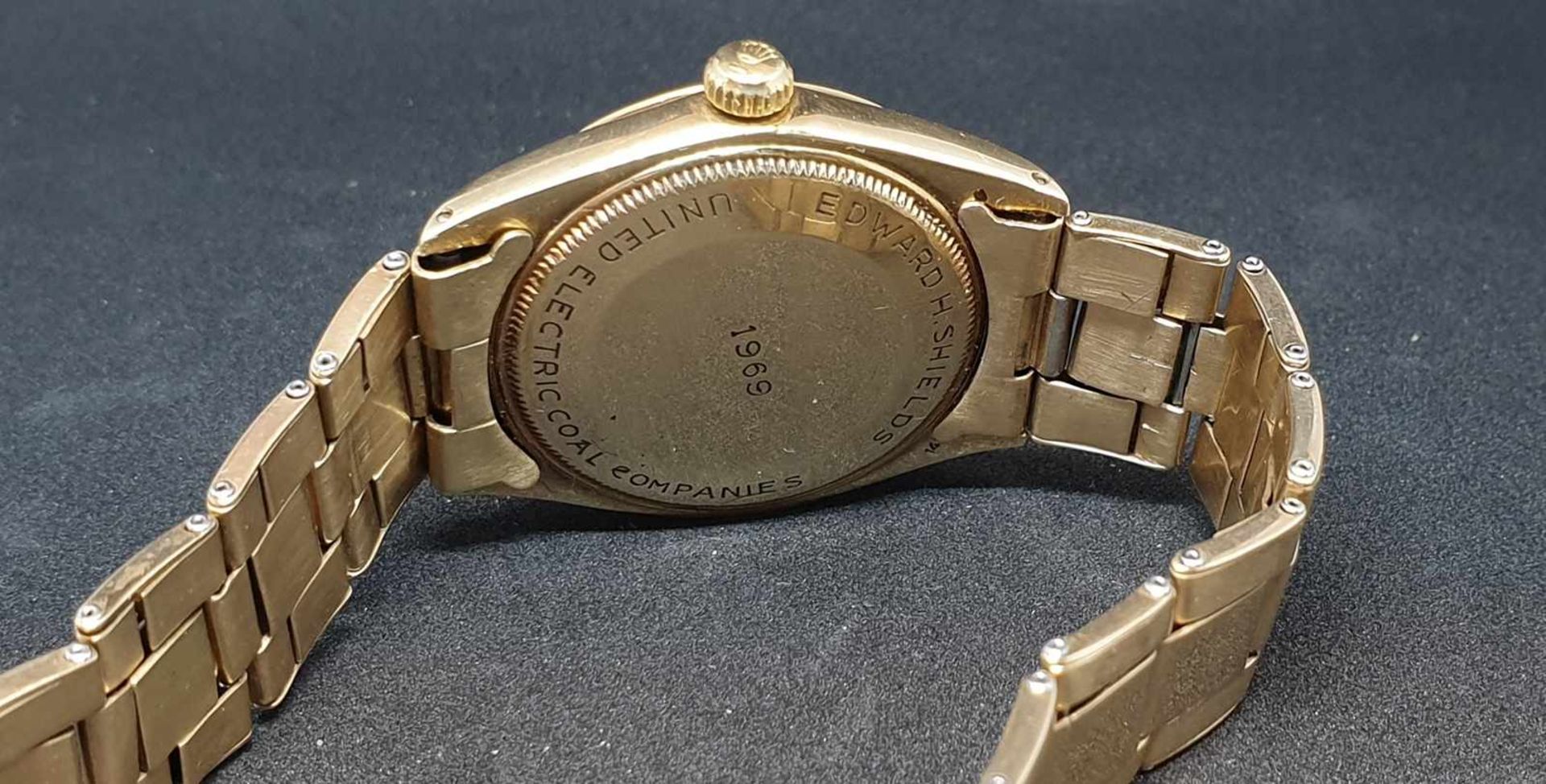 Rolex , Herrenarmbanduhr , 14k Gold, Automatik, Rolex Armband 14k Gold ,Ref: 1005 , Cal. 1570 , - Image 3 of 4