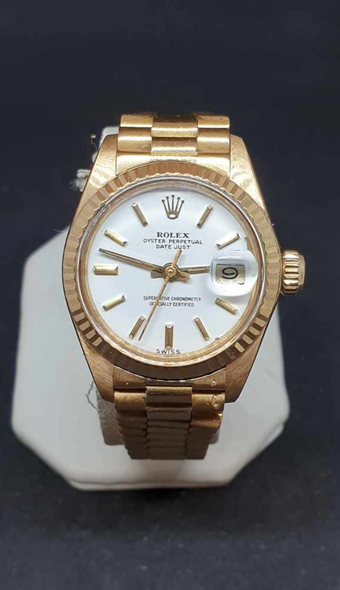 Rolex Date , Damenarmbanduhr, 18k Gold , Ref: 6917, Automatik , Rolex Armband 18k Gold ,