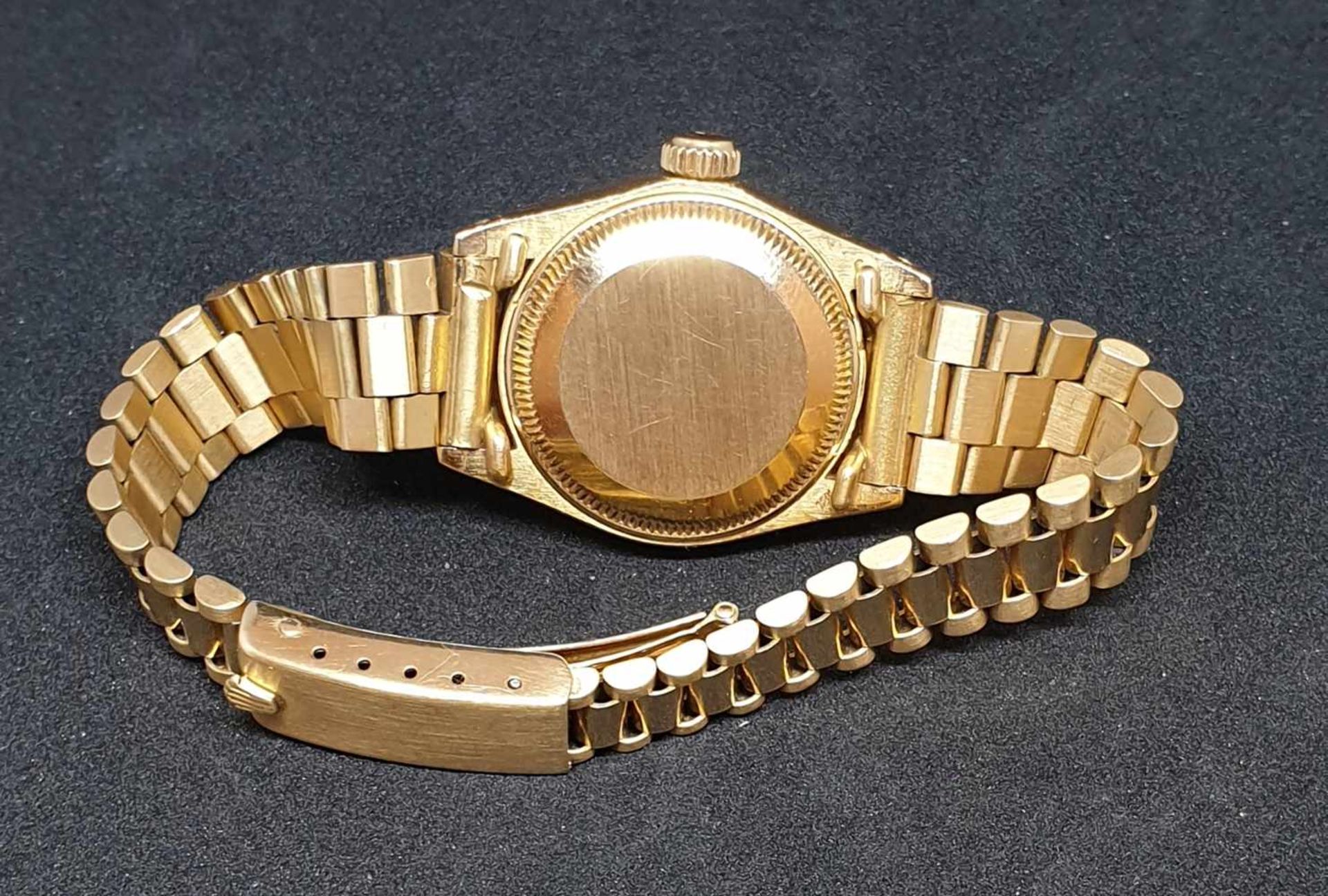 Rolex Date , Damenarmbanduhr, 18k Gold , Ref: 6917, Automatik , Rolex Armband 18k Gold , - Image 3 of 4