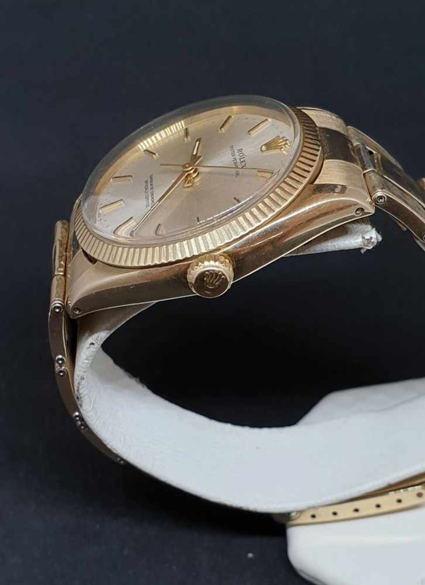 Rolex , Herrenarmbanduhr , 14k Gold, Automatik, Rolex Armband 14k Gold ,Ref: 1005 , Cal. 1570 , - Image 2 of 4