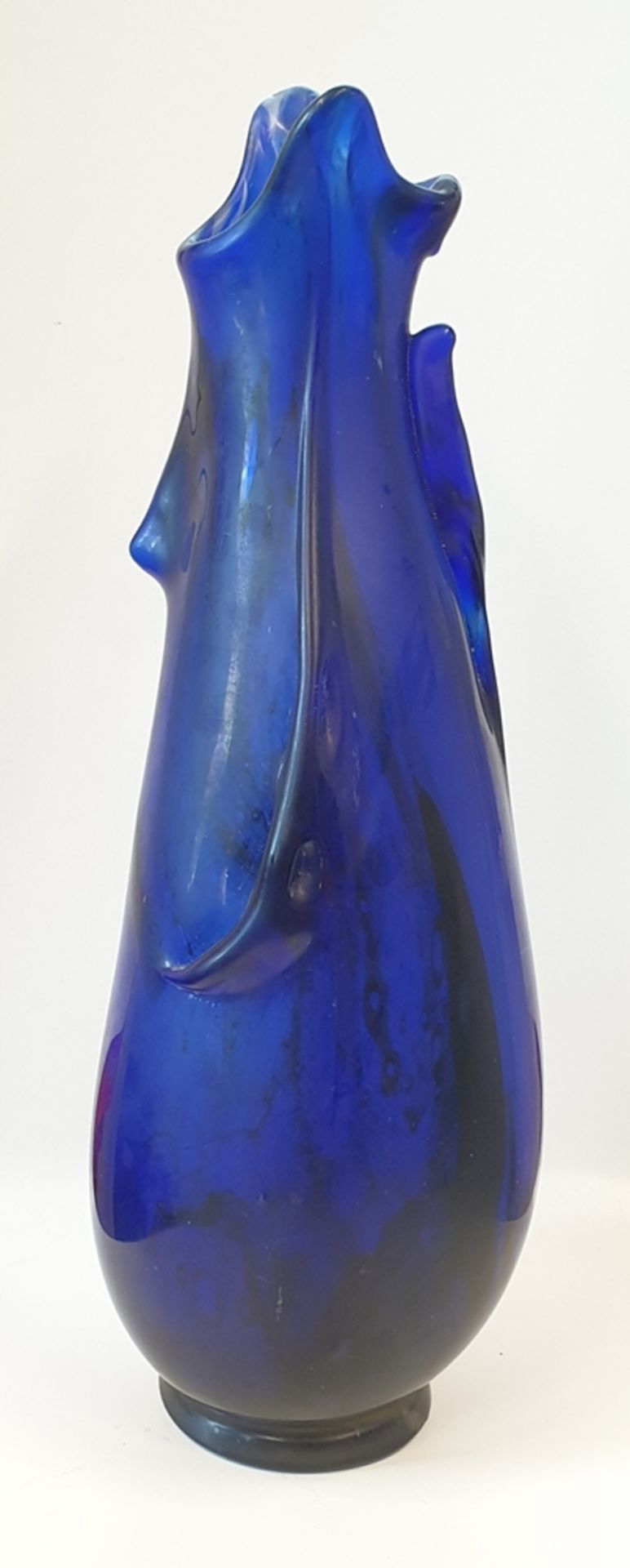 Künstler Vase , Glas ,20. Jhd, Höhe: 36,5cm ,