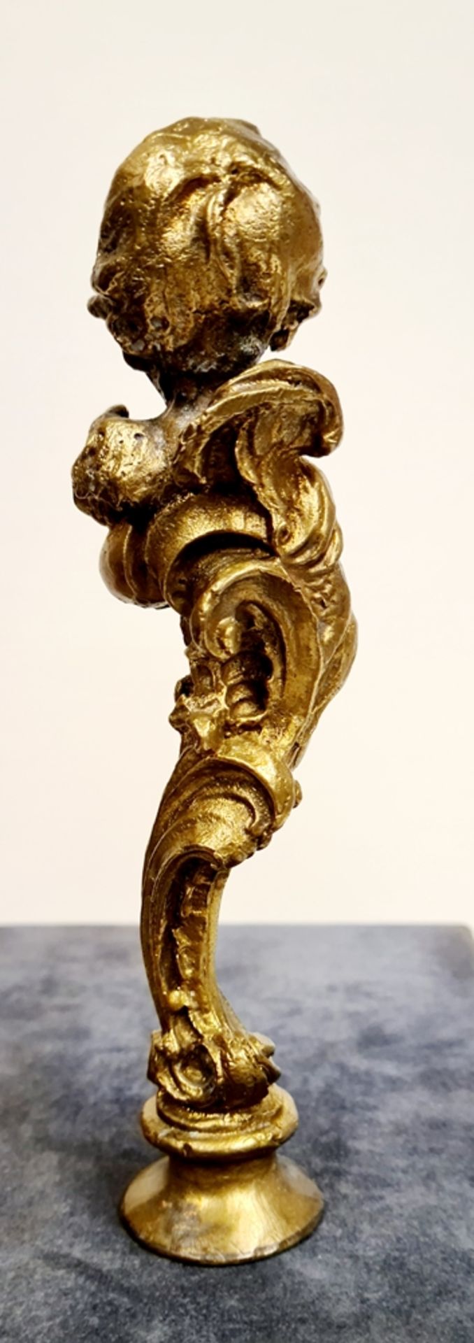 Petschaft, Bronze/Messing, 1.Drittel 20.Jhd, Größe:15cm , Gewicht: 395 Gramm, im Etui , Etui S - Image 3 of 4