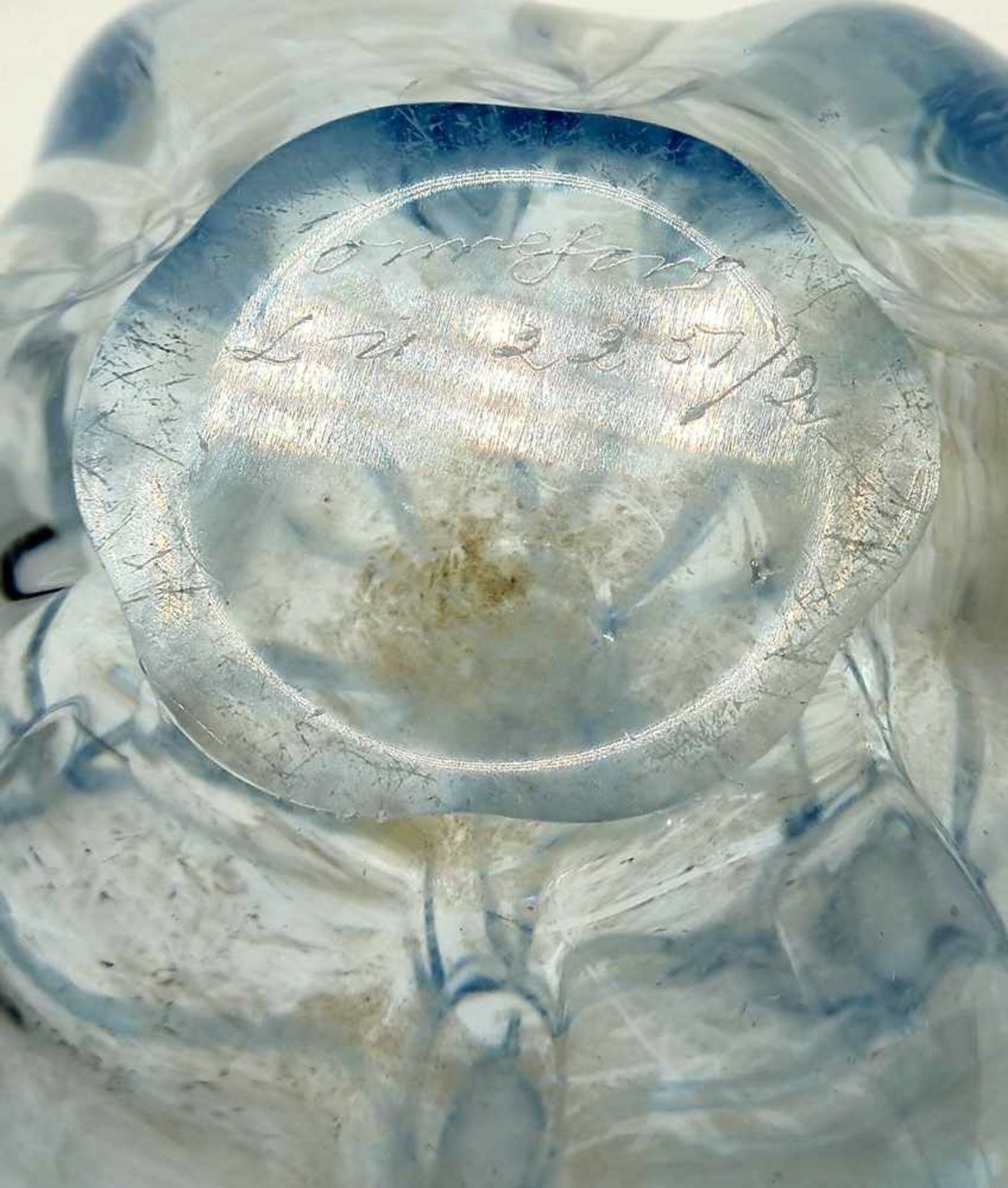 Stella Polaris Vase aus eisblauem Glas von Vicke Lindstrand für Orrefors, 1960er Jahre, Höhe: - Bild 2 aus 2