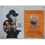 GROUP OF 4 British UK Quad film posters - FAMILY PLOT (1976), JUGGERNAUT (1974), DEAD RINGERS (1988)