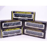 N Gauge: A group of early FARISH Pullman cars in rare Wagon Lits blue livery - VG in F/G boxes (2