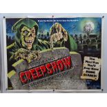 CREEPSHOW (1982) - UK Quad Film Poster for GEORGE A ROMERO'S comedy horror with screenplay by