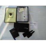 JAMES BOND: QUANTUM OF SOLACE: An ASPINAL of LONDON embossed leather travel set with note from
