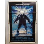THE THING (1982)- US one sheet Movie Poster - DREW STRUZAN artwork for JOHN CARPENTER'S Horror Class