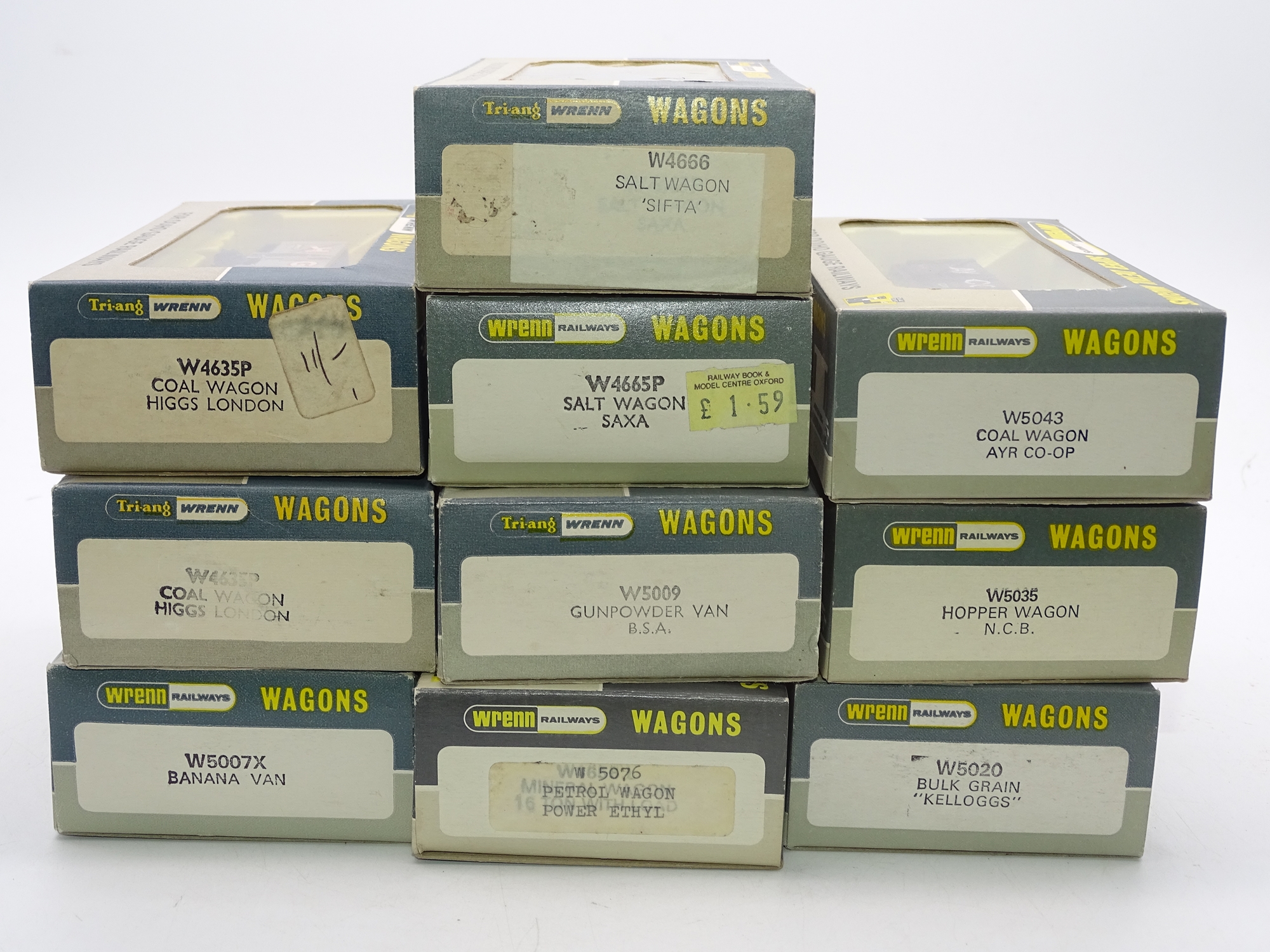 OO Gauge: A mixed group of WRENN wagons as lotted - VG in G/VG boxes (10) - Image 2 of 2