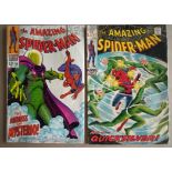 SPIDER-MAN (AMAZING) #66, 71 (2 in Lot) - (1968/69 - MARVEL - Cents & Pence Copy) - GD -