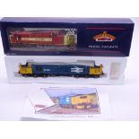 OO Gauge: A BACHMANN 32-381X Class 37 Diesel loco - 'Pride of the Valleys' - BR Large Logo Blue