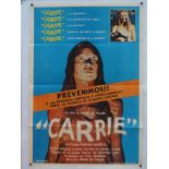 CARRIE (1976) - Argentinian One Sheet movie poster 27" x 40" (68.5 x 101.5 cm) - Folded