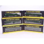 N Gauge: A group of Mark 1 coaches by GRAHAM FARISH - BR (S) Green Livery - VG/E in VG boxes (6)