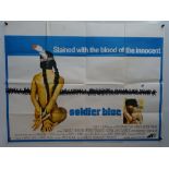 PAIR OF UK QUADS: SOLDIER BLUE (1970) and THE LAST HARD MEN (1976) (CHARLTON HESTON) - British UK