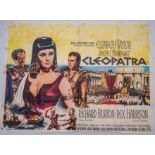 CLEOPATRA (1963) Original UK Quad Film Poster for the epic historical drama starring ELIZABETH