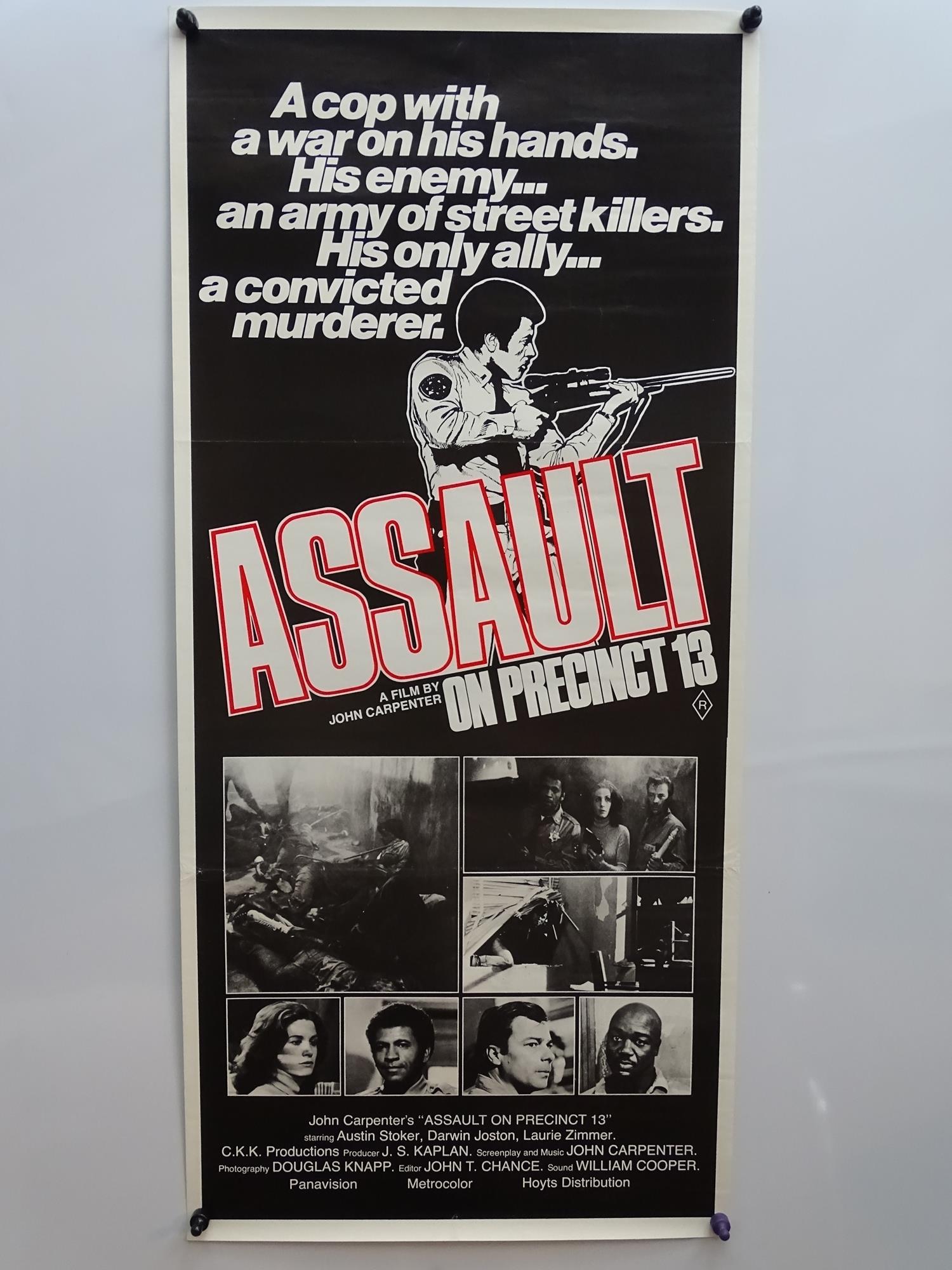 ASSAULT ON PRECINCT 13 / HALLOWEEN - Double Bill - UK Quad Film Poster (rolled as issued) together - Image 2 of 3