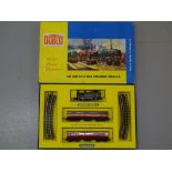 OO Gauge: A HORNBY DUBLO 2009 2-rail BR 0-6-0 Tank Passenger Train Set. F-G in F-G box