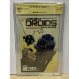 STAR WARS: DROIDS UNPLUGGED #1 (2017 - MARVEL) Graded CBCS 9.8 - (Cents Copy) - SIGNED BY JIMMY