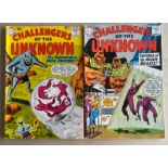 CHALLENGERS OF THE UNKNOWN #14, 16 (2 in Lot) - (1960- DC- Cents Copy) - GD/VG - Flat/Unfolded -