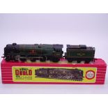 OO Gauge: A HORNBY DUBLO 2235 2-rail West Country class steam locomotive in BR green "Barnstaple". G