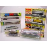 N Gauge: A mixed group of European Outline locomotives, coaches and wagons by MINTRIX, FLEISCHMANN