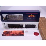 OO Gauge: A BACHMANN 31-962Z - Class A4 Steam locomotive - 'William Whitelaw' - NE black wartime