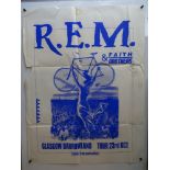 MUSIC: R.E.M - Glasgow Barrowland - October 1985 - CONCERT POSTER - From early in the life of the