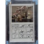 WALLACE AND GROMIT - Framed and Glazed photograph and storyboard limited edition print 23/95