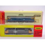 N Gauge: A Pair of HORNBY MINITRIX Class 47 Diesel locomotives (one in incorrect box) - G in F/G