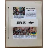 LOUIS THE FEARLESS (1950's) - (9 in Lot) 33 x 40.5 cm)Original story boards from GIRL Comic for