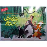 WALT DISNEY: JUNGLE BOOK (1980s release) UK Quad together with Press campaign book for JUNGLE BOOK /