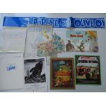 WALT DISNEY and others: JOB LOT OF EPHEMERA: ROBIN HOOD mobiles and posters; ROBIN HOOD and TRON