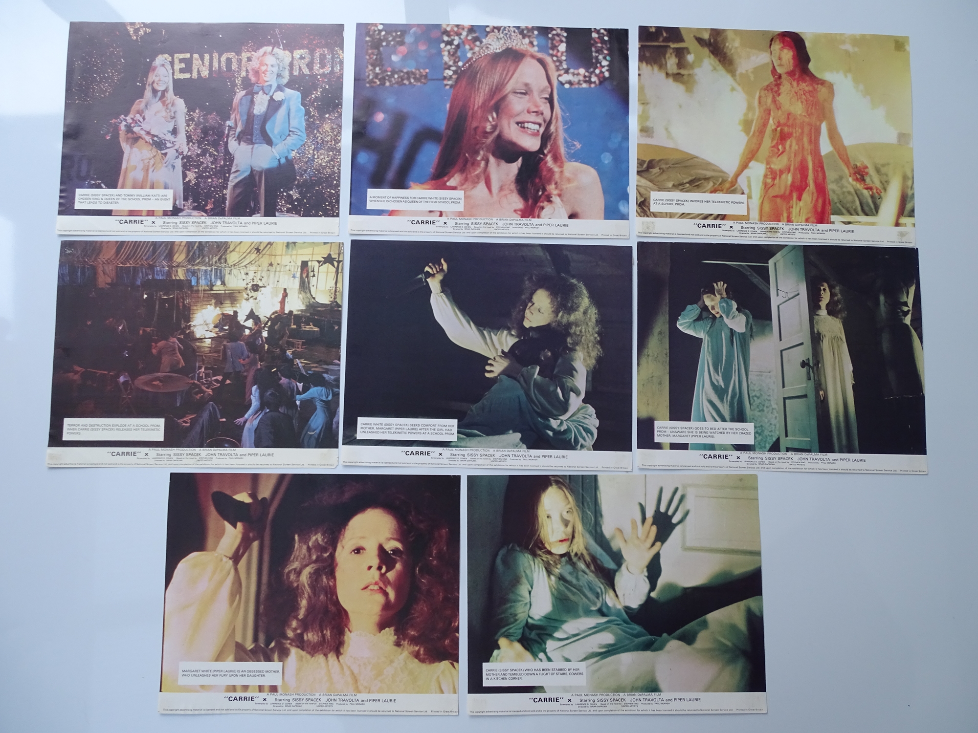 CARRIE (1976) - UK Quad together with a UK Front of House Set and a US One Sheet Movie Poster (3) - Image 3 of 3