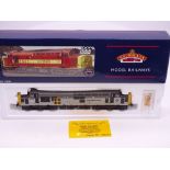 OO Gauge: A BACHMANN 32-381Y Class 37 Diesel loco 'The Lass O'Ballochmyle" - Railfreight Coal Sector