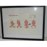 BABY HERMAN - Framed and Glazed Colourists Sheet