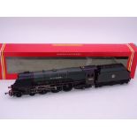 OO Gauge: A HORNBY Duchess locomotive "City of Bradford" in BR green, split from an R1004 train set.