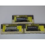 OO Gauge: A group of rarer WRENN wagons to include: 2 x W5088 and 1 x W5068 Hopper Wagons - VG / E