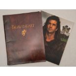 BRAVEHEART (1995) - PRODUCTION FOLDER AND ILLUSTRATED PRODUCTION BOOK - Very Good / Near Fine