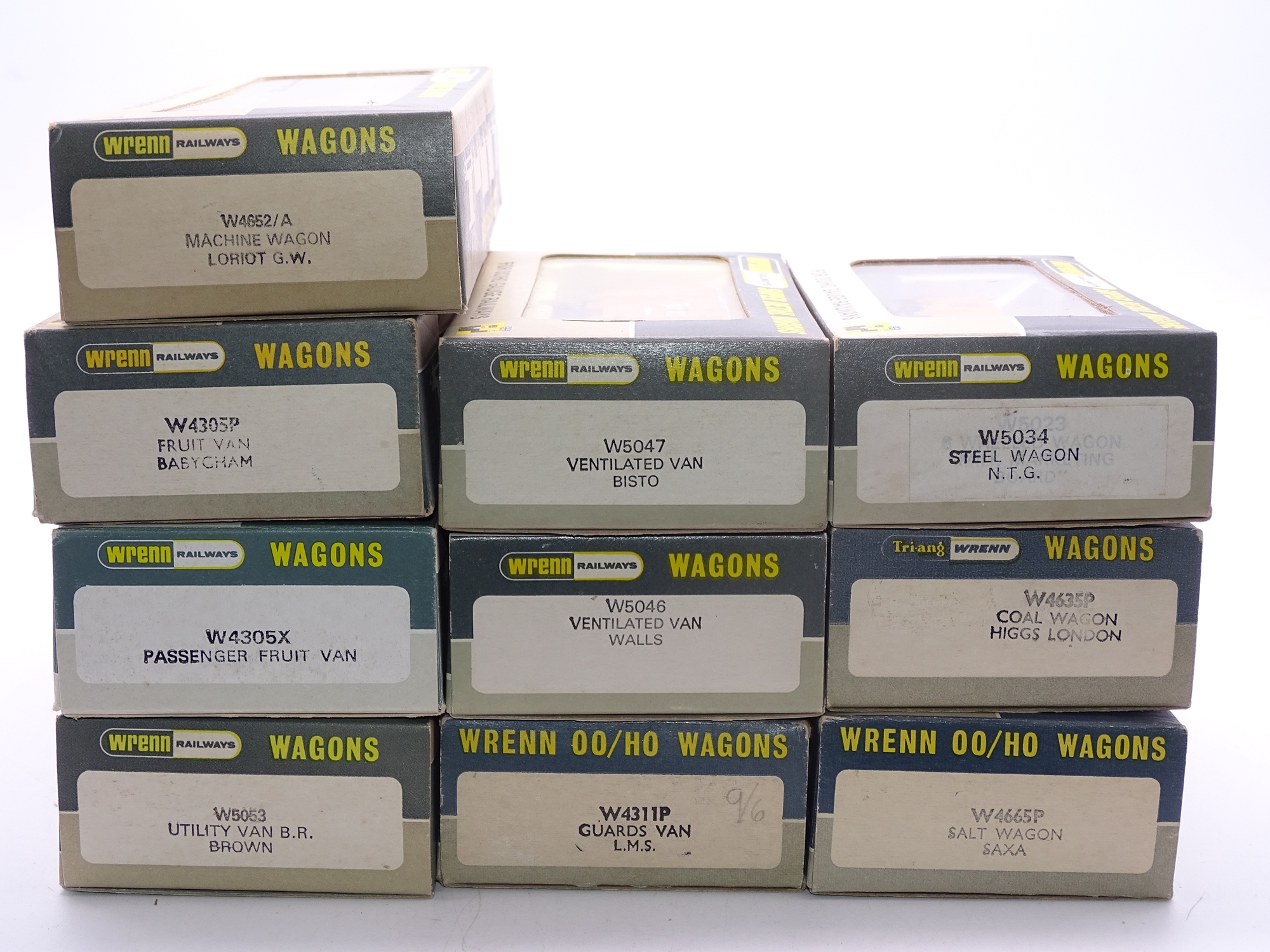 OO Gauge: A mixed group of WRENN wagons as lotted - VG in G/VG boxes (10) - Image 2 of 2