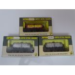 OO Gauge: A group of rarer WRENN wagons to include: 3 x Six Wheel Beer Tank Wagons - 2 x W5003 and
