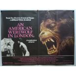 AN AMERICAN WEREWOLF IN LONDON (1981) - UK Quad Film Poster (arrived rolled, originally folded)