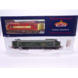 OO Gauge: A BACHMANN 32-375K - Class 37 Diesel locomotive - "Caerphilly Castle" - BR green