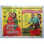 7 BRIDES FOR 7 BROTHERS / THE SHEEPMAN (1958) - DOUBLE BILL - Beautiful artwork for these two