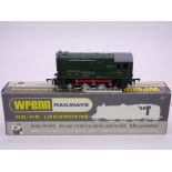 OO Gauge: A WRENN W2231NP class 08 non-powered diesel locomotive in BR green, numbered D3768. VG-E