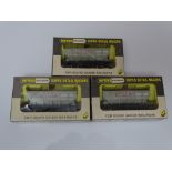 OO Gauge: A group of rarer WRENN wagons to include: 3 x W5082 'Sykes' Hopper Wagons - VG / E in VG