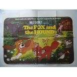 WALT DISNEY: THE FOX AND THE HOUND (1980) - UK Quad Film Poster, press campaign book, synopsis and 3