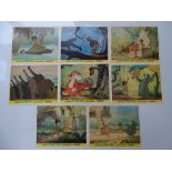 WALT DISNEY: THE JUNGLE BOOK (1967) 1st release - UK Lobby Cards (10" X 8") - Set of 8