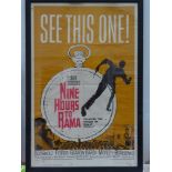 NINE HOURS TO RAMA (1963) - US One Sheet Movie Poster- 27" x 41" (69 x 104 cm) - Originally