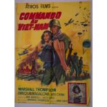 A Group of French WAR film posters - COMMANDO AU VIET-NAM (A YANK IN VIETNAM) (1964) -Poster with