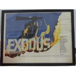 EXODUS (1960) - SAUL BASS artwork - British UK Quad film poster 30" x 40" (76 x 101.5 cm) Originally